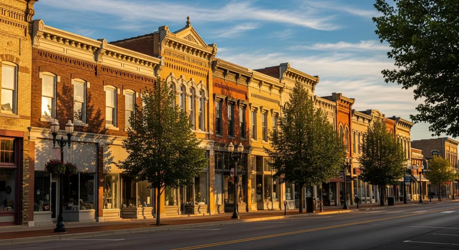 Main Street in Edwardsville, Illinois, the home turf of LocalCraft Digital.