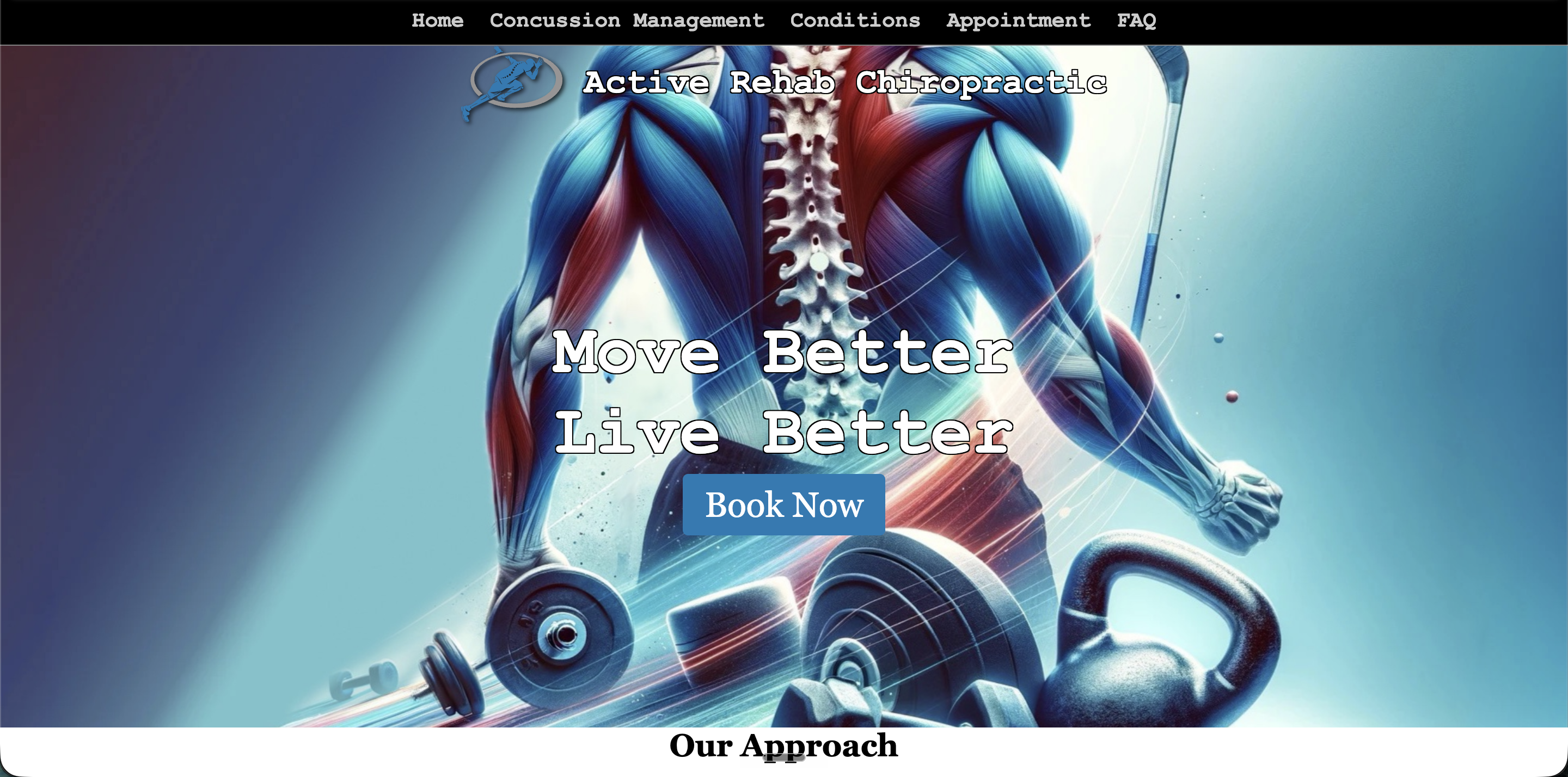 Active Rehab Chiropractic previous homepage