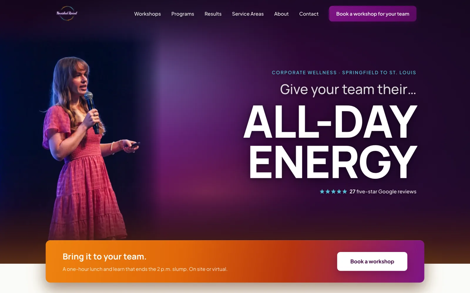 Nourished Revival homepage